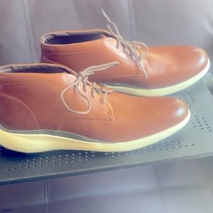 Cole Haan brown leather ankle boots